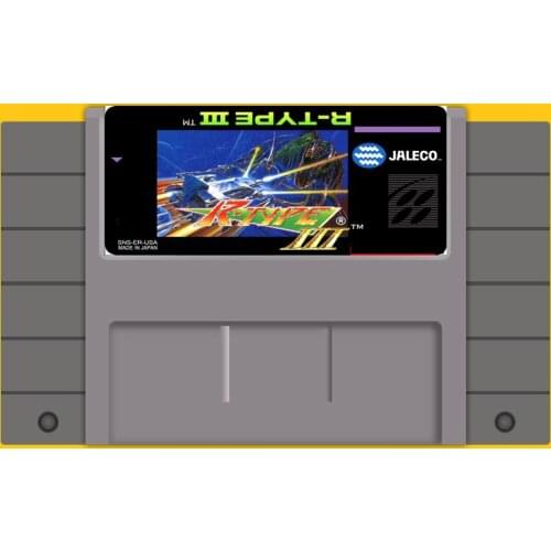 R-TYPE III 16 bit Big Gray Game Card For USA NTSC Game Player