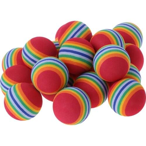 20pcs Sponge Indoor Practice Golf Balls Training Ball Dia.40mm