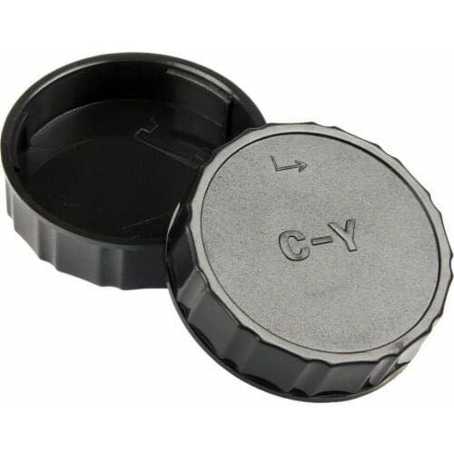 2x Rear Lens Cap Cover For Contax Yashica EZF8225 EZ F521 Zeiss C/Y Mount Lens