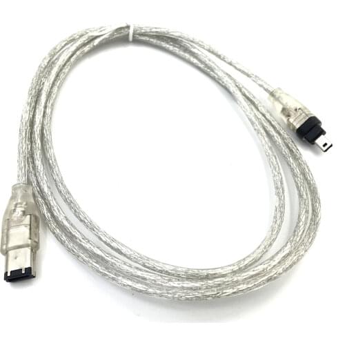1.2M 4P 4 Pin to 6 Pin IEEE 1394 for iLink Adapter Cable 4Pin To 6Pin Firewire Cable HTXKJIC