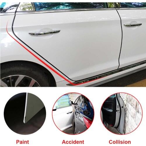 5M Door Protection Strips Rubber Edge Doors Moldings Side Protector Sticker Scratches Vehicle For Cars Auto Car-styling