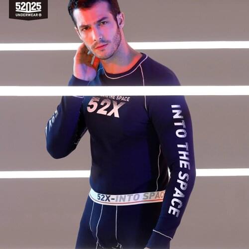 52025 Men Thermal Underwear Warm Fleece High Quality Comfortable Thermal Suit Stylish Cut Long Johns Men Thermal Underwear Set