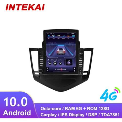9.7" Vertical Style Tesla Screen Android 10.0 Car Radio GPS Navigation multimedia player for Chevrolet Cruze 2008-2012