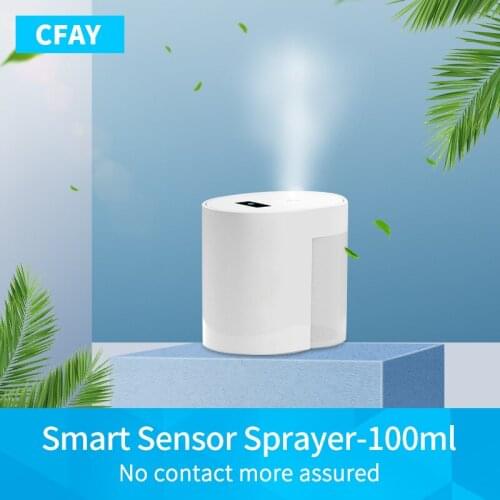 100ml Spray Bottle Rechargable Intelligent Induction Sterilizer Auto Dispenser Smart Sensor Alcohol Disinfector Sprayer
