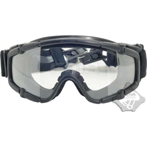Black Skiing Sports & Paintball Airsoft Glasses anti fog Ballistic Goggles For Helmet