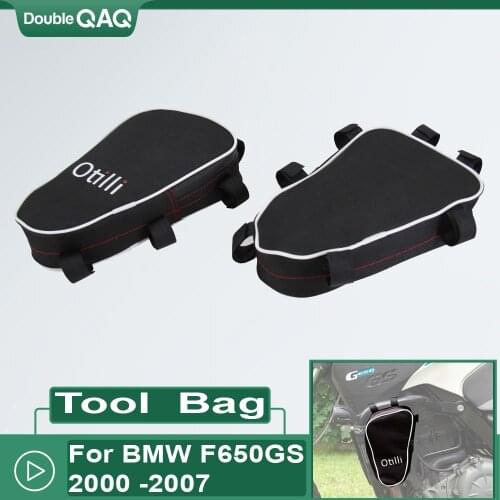 For BMW F 650 GS 00-07 F650GS Dakar G 650 GS G650GS Sertao Motorcycle Frame Crash Bars Waterproof Bag Repair Tool Placement Bag