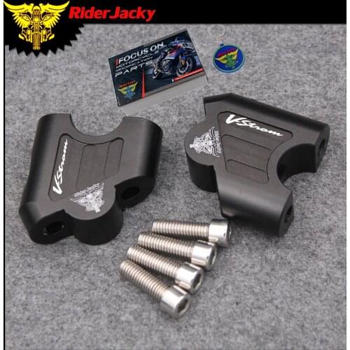 For Suzuki DL 650 2004-2012 2011 Laser Logo V-STROM Motorcycle Accessories Handle Bar Clamp Raised Extend Handlebar Mount Riser