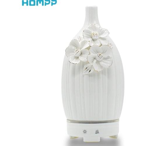 Ceramic Carving Diffuser,Aromatherapy,Humidification,Night light,Hotel Aromatherapy Machine,120ML 7 Color Changing for Baby Home