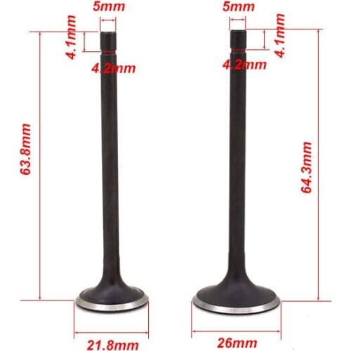 2088 Motorcycle Engine Valve Intake Exhaust Stem Valve For Yamaha XC125 XC 125 125cc Engine Spare Parts