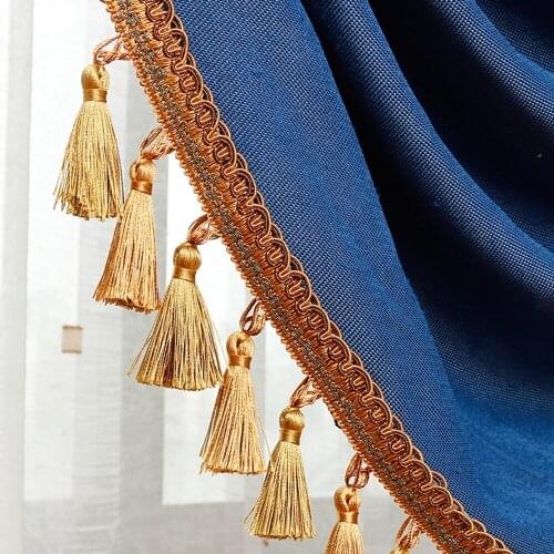 Classic Fringe Tassel Curtains for Windows Lace Accessories 5 Meters