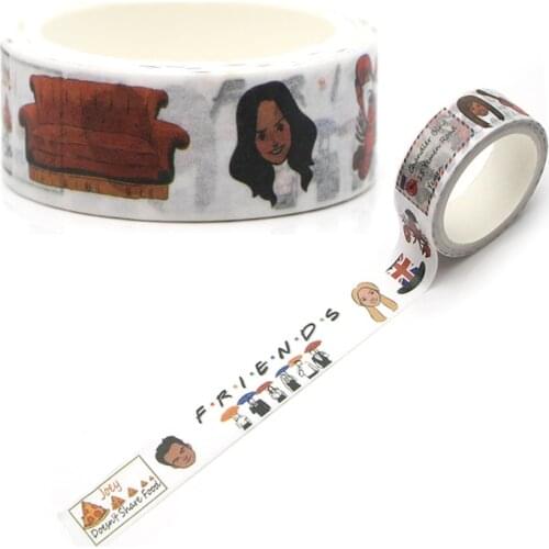 Flyingbee 15mmX5m Paper Washi Tape Friendship Adhesive Tape DIY Scrapbooking Sticker Label Masking Tape X0260