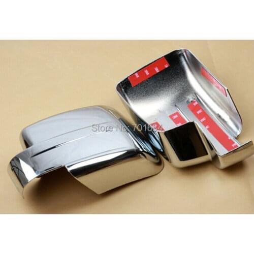 Pair ABS Chrome Rear View Side Mirror Cover Trim For Jeep Patriot 2011 2012 2013 2014 2015 2016 [QP1030]