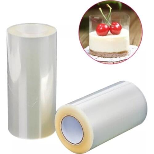 Thick 10M Transparente Cake Collar Plastic Film DIY Mousse Decorating Edge Wrap Dessert Surrounding Hard Bound Baking Durable