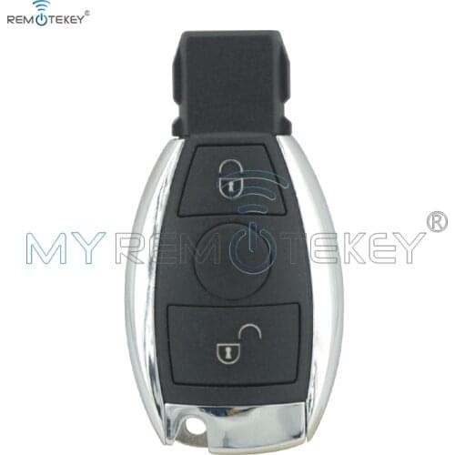 Remtekey Smart Car Key Case 2 Button include Battery Holder 15912860 BGA for Mercedes Benzs car key fob replacement