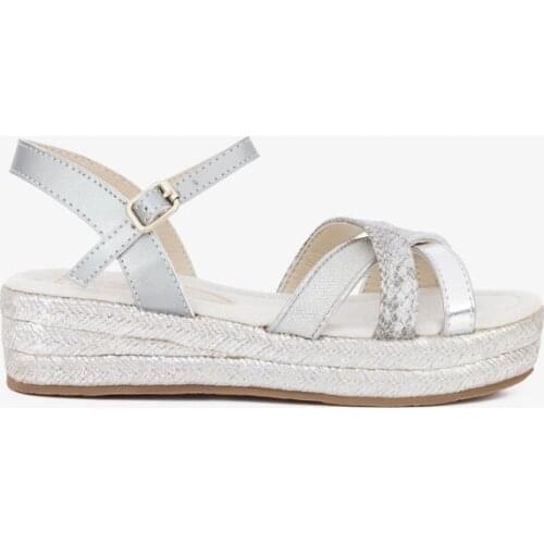 Sandals with platform esparto strawberry by Conguitos