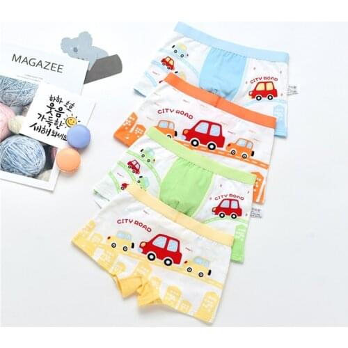 2pcs/lot Boy Panties Cotton Children Breathable Underwears Boxer Panties For Boys Kids Shorts Pants New panty