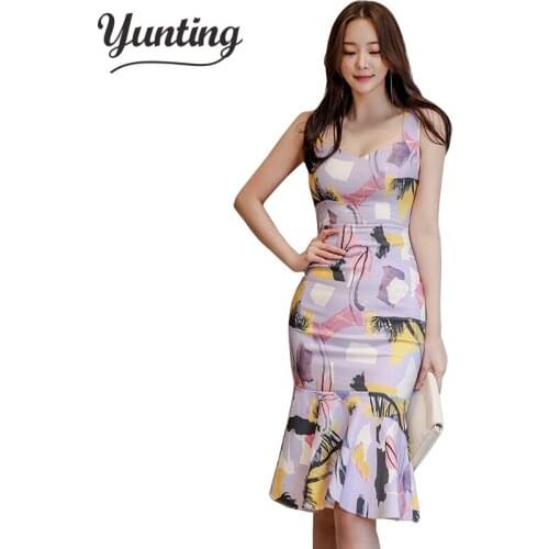 2020 Spring Summer NEW Fashion Sleeveless Slim bodycon Pencil Dress Women print Square Collar Sheath Dresses Vestidos