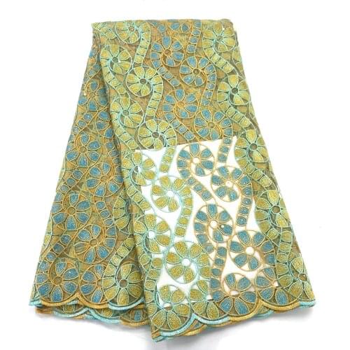 High Quality African Tulle Lace Net Guipure 046 Free Shipping 5yards Lot African Net Cord Embroidery Lace For Wedding