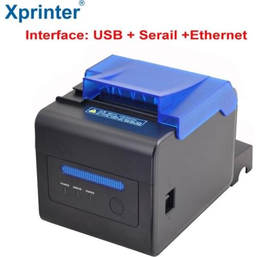 High speed 300mm/s High stability kitchen printer 80mm auto cutter USB+Ethernet+Serial interface POS printer Big speaker remind