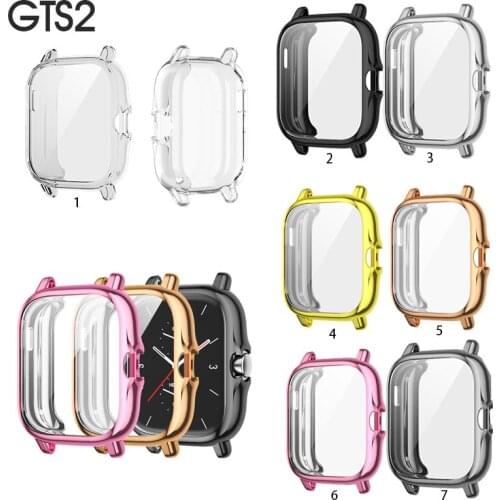 TPU Electroplated Case Cover Protective For Huami Amazfit GTS 2e gts2 Bumper protector