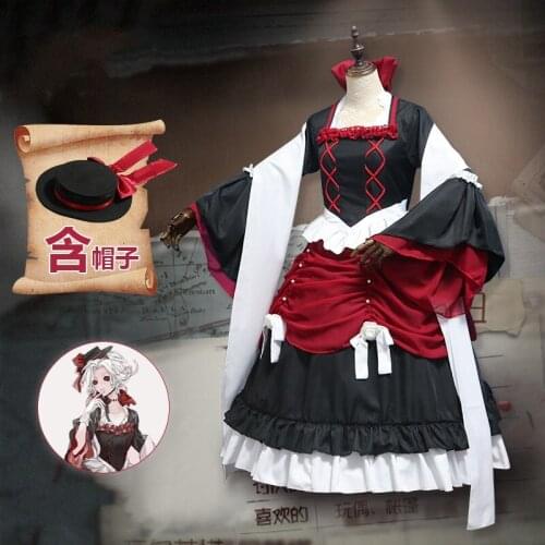 Anime Identity V Summer Tea Party Gorgeous Dress Bloody Queen Red Lady Cosplay Costume Madom Red Costumes Women Fancy Dress