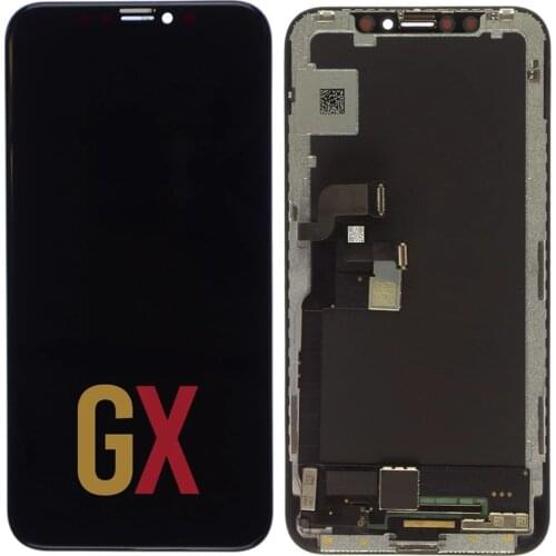 For iPhone X LCD Screen and Digitizer Assembly With Frame Replacement Black GX Hard OLED For iPhone X Display