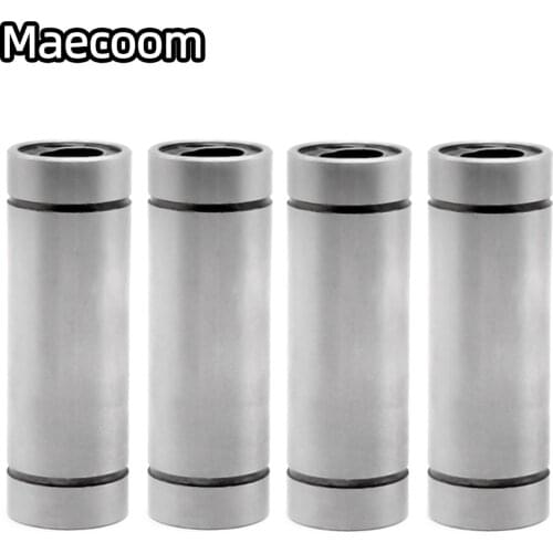 2pcs/lot Linear Ball Bearings LM6LUU LM8LUU LM10LUU LM12LUU 6mm 8mm 10 Part Bush Bushing 3D Printers Parts Aluminum Accessories