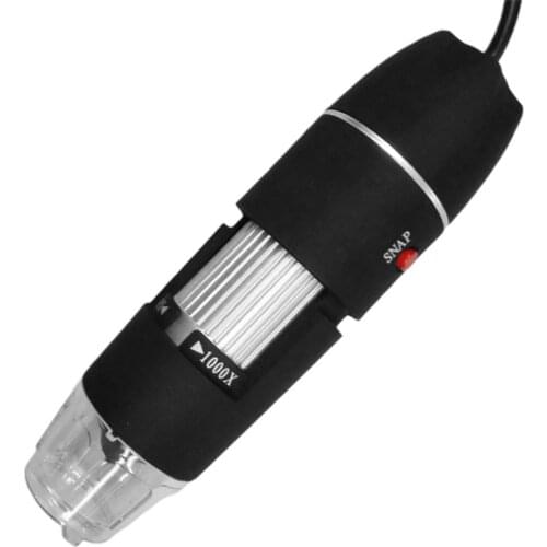 1000X 8 LED Digital Microscope USB Endoscope Camera LED Microscope Metal Base Portable Hand Held Endoscope for Inspection