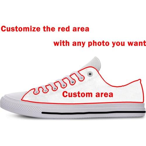Custom DIY Design Fashion Lightweight High Top classical Canvas Shoes Men Women Casual Breathable Running Sneakers