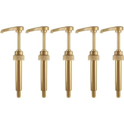 5 Pcs Coffee Milk Tea Dispenser Syrup Pump Black Liquid Dispenser for Torani Syrup 8Ml Juice Bottle Dispenser Pump Retail