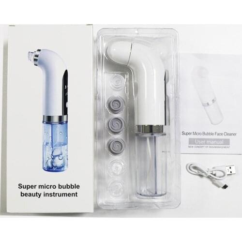 Small Bubble Cleaning Blackhead Instrument Oxygen Injection Cleaner Electric Blackhead Suction Instrument Facial Pore Cleaner