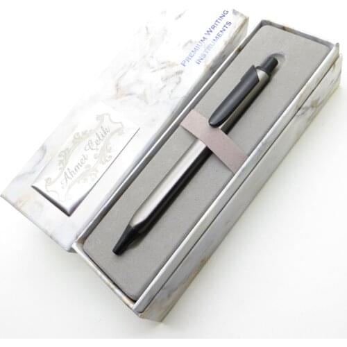 Wings Marble T582 Gray Ballpoint Pen | İsme Special Pen | Gift Pen