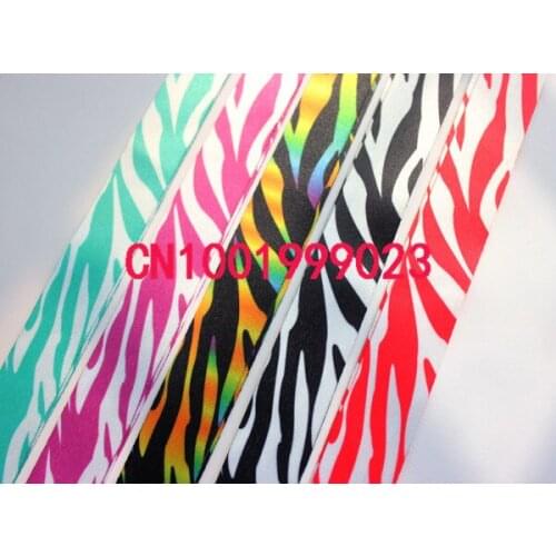 Lots 100pcs zebra pattern Neck Strap Lanyard Keychain Phone Camera ID Card Key Badge Holder 5 colours choices #731