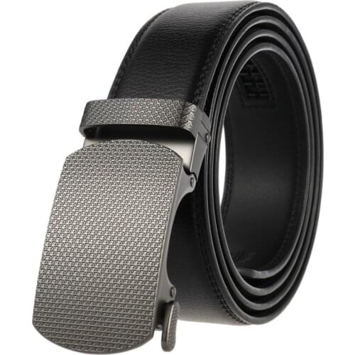 Male Genuine Leather Strap Belts Men Quality Automatic Buckle Belts Men Real leather cowskin Novelty belt LY136-22060 harajuku