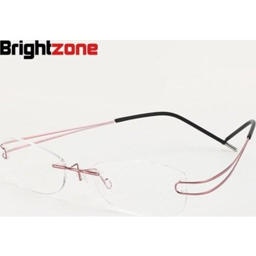 Highest quality Ultra-light Titanium Rimless Men Eyewear Glasses Optical Frame Myopia Prescription Lens Business eyeglasses