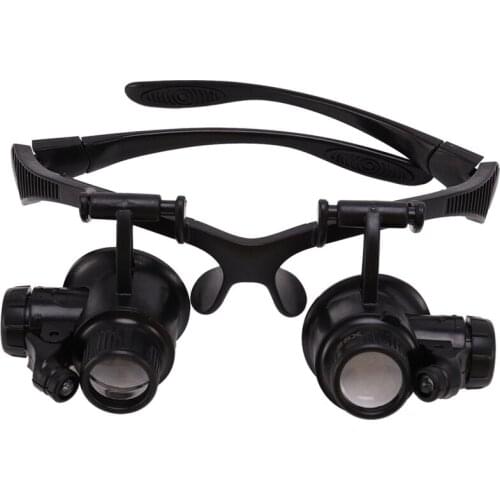 Watch Tools Watch Repair Tool Kit Head Wearing Magnifying Glass With Led Lights 10x 15x 20x 25x Loupe Watch Repair Magnifier Too