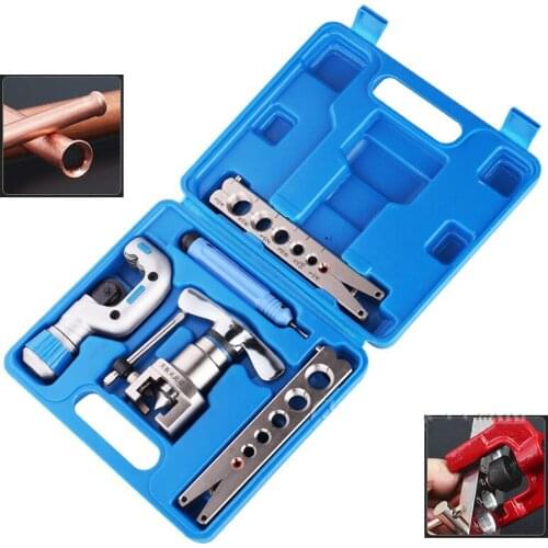 Copper tube expander set Eccentric flarer Air conditioning refrigerator refrigeration maintenance Reamer Flare tool