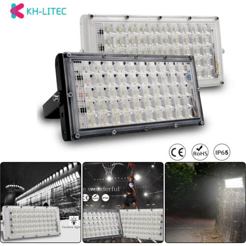 Outdoor IP66 Waterproof Outdoor Lighting 50W Ultra bright LED Flood Light DIY Combination LED Projector Garden Street Lamp