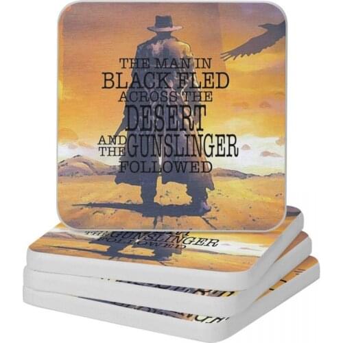 The Gunslinger Natural Diatomite Square Round Coaster Resistant Water Cup Bonsai Mat Soap Toothbrush Pad Diameter 10cm