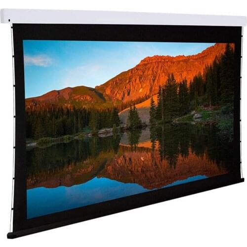 100 inch Electric Motorized Tab Tension Projection Screen for Home Theater System
