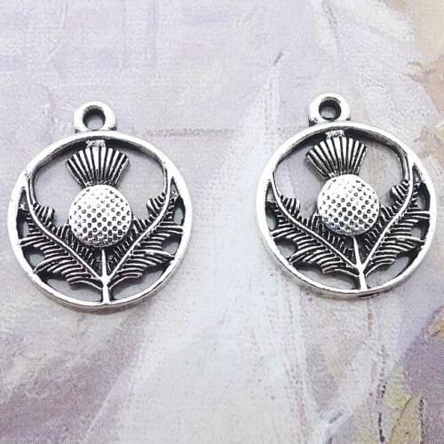 Newest 12Pcs 16*19mm Antique Silver Plated Alloy Fashion Flower of Life Charms Necklace Bracelet Charms For DIY Jewelry Making