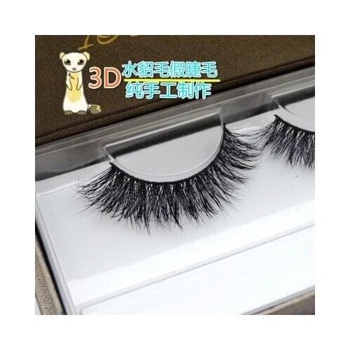 New False Eyelashes Makeup Tool Handmade Natural eyelash Extension 3D Mink Lashes Thick Cross Sharpened Mink Winged Fake Eyelash