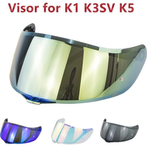 New K5 Motorcycle Helmet Visor for K1 K3SV K5 Gold Full Face Motorcycle Helmet Accessories