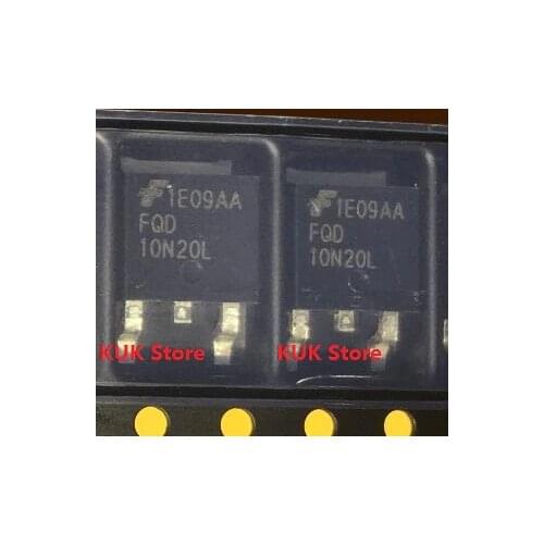 Original 100% NEW FQD10N20L FQD 10N20L FQD10N20LTM FQD10N20LTF 200V 7.6A DPAK 10PCS/LOT