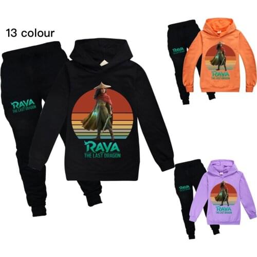Fall Popular cartoon Raya and The Last Dragon Raya 3D printed hoodie Kids hooded sweatshirt fashion Long Sleeve Teenage Pullover