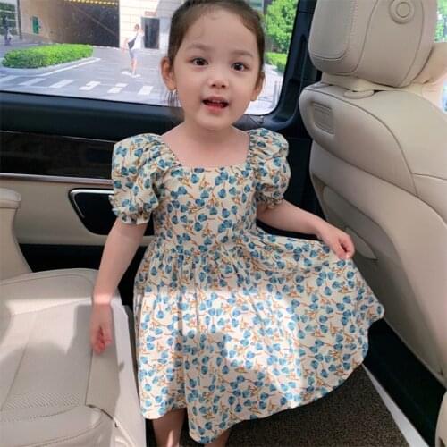 Baby Girls Dress Flower Summer Cotton Christmas Dresses For Kids Girl Clothes 3-7 years Children Birthday Princess Costumes