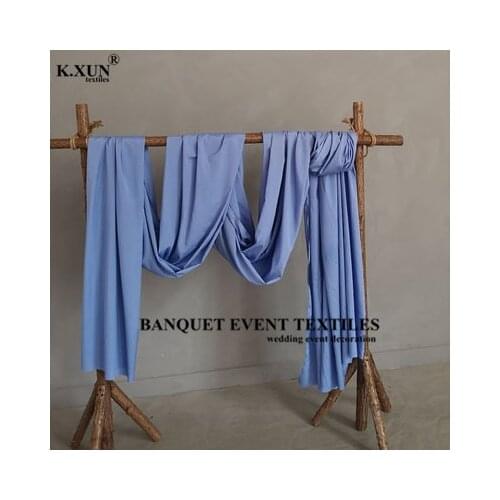 Chiffon Poly Out Door Wedding Arch Backdrop Curtain Panel Drapery Stage Background Photo Booth Event Party Decoration