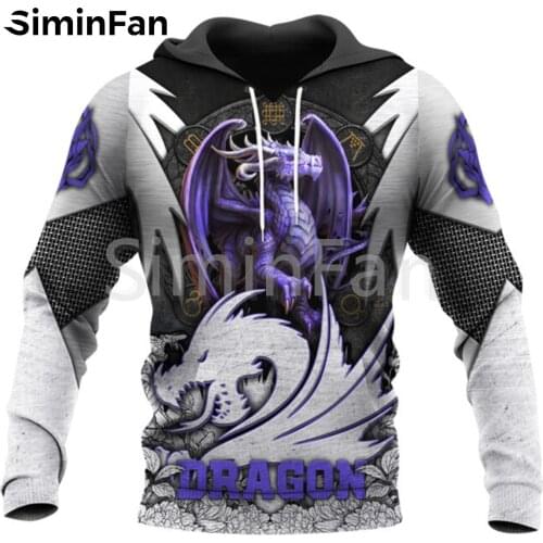 Purple Dragon Tattoo Men 3D Print Casual Hoodies Viking Unisex Hood Sweatshirt Harajuku Pullover Jacket Women Autumn Tracksuit 6
