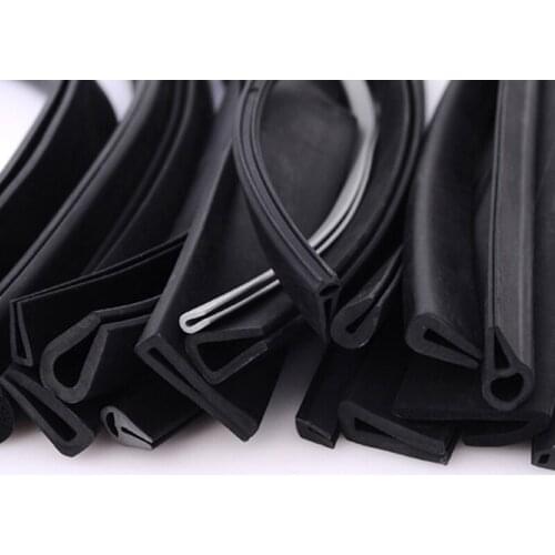 1 Meter U Channel Car Door Window Edge Guard Rubber Sealing Strip Weatherstrip Glass Edge Trim Shower Glass Door Seal Gaskets