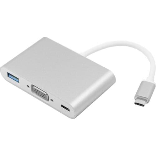 USB-C to VGA converter VGA + USB charging type c cable